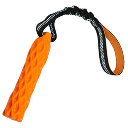 Nobby Hundespielzeug TPR Stick Wafer Wurfspielzeug mit elastischer Schlaufe Orange – Bild 1 von 2