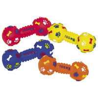 Produktbild von Nobby Hundespielzeug Vinyl Hantel Classic mit Squeaker bunt 14 cm - 1 Stk.