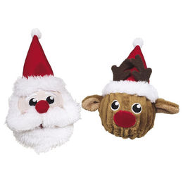 Produktbild von Nobby Hundespielzeug Weihnachts-Plüschball bunt