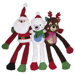 Produktbild von Nobby Hundespielzeug Weihnachtsfigur aus Plüsch bunt