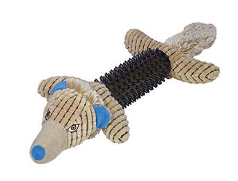 Produktbild von Nobby Hundespielzeug Wolf aus Plüsch mit TPR für Welpen 250g