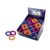 Produktbild von Nobby Hundespielzeug Wurfring aus Gummi bunt 9cm zur Zahnpflege