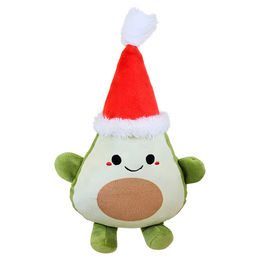 Nobby Hundespielzeug Xmas Avocado aus Plüsch in Grün und Rot – Bild 1 von 1