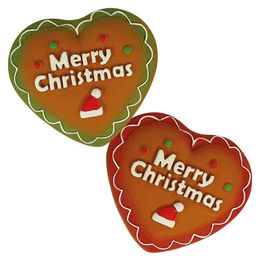 Produktbild von Nobby Hundespielzeug Xmas Lebkuchenherz Quietschspielzeug aus Latex Braun 10 cm