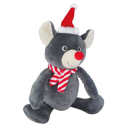 Produktbild von Nobby Hundespielzeug Xmas Maus aus Plüsch grau