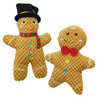 Produktbild von Nobby Hundespielzeug Xmas Plüsch Lebkuchen Braun mit Squeaker