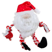 Produktbild von Nobby Hundespielzeug Xmas Wichtel aus Plüsch mit elastischen Beinen in Rot