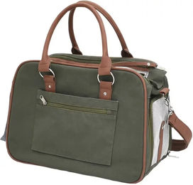 Nobby Hundetragetasche Perka aus Kunstleder grün 40x20x28 cm – Bild 1 von 11