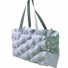 Nobby Hundetransporttasche Pillow Grau aus Baumwolle Mini – Bild 1 von 7
