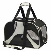 Produktbild von Nobby Hundetransporttasche Swing Beige Schwarz für kleine Rassen 46 x 22 x 30 cm