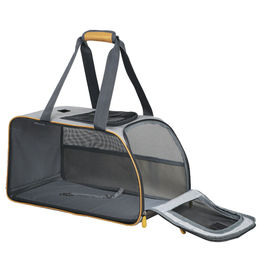 Nobby Hundetransporttasche Walney Mini aus Mikrofaser Grau 48 x 30 x 27 cm – Bild 1 von 6
