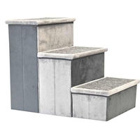 Produktbild von Nobby Hundetreppe Scada aus Plüsch in Grau 34 x 45 x 50 cm