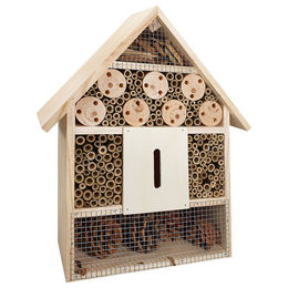 Nobby Insektenhotel Nice aus Holz in Natur Braun 30 x 9 x 37 cm – Bild 1 von 7