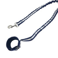Produktbild von Nobby Joggingleine Elastic für Hunde aus Nylon Blau Größe L 100-150 cm