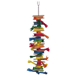 Produktbild von Nobby Käfigspielzeug aus Naturmaterial für Papageien und Großsittiche bunt