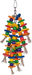 Nobby Käfigspielzeug Holzketten mit Sisal für Papageien und Wellensittiche bunt – Bild 1 von 1