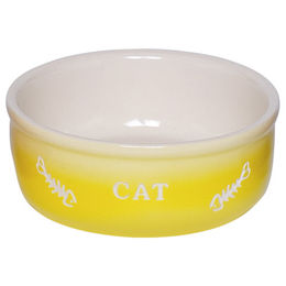Produktbild von Nobby Katzen Futternapf aus Keramik in Gelb Gradient - 250 ml