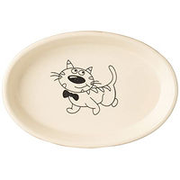 Produktbild von Nobby Katzen Futternapf aus Keramik oval Beige Braun
