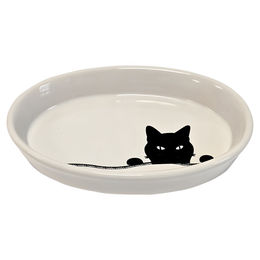 Nobby Katzen Futternapf Wilson aus Keramik Beige – Bild 1 von 3