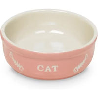 Produktbild von Nobby Katzen Keramiknapf Cat rosa beige Ø 13,5 cm - 1 Stk.