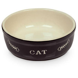 Nobby Katzen Keramikschale Cat schwarz beige 0,25 ltr. - 0,25 l – Bild 1 von 7