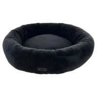 Produktbild von Nobby Katzen Komfortbett Donut Jella Plüsch grau Ø 80 cm x 18 cm