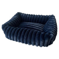 Produktbild von Nobby Katzen Komfortbett eckig Stripe navy 60 x 45 x 15 cm