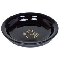 Produktbild von Nobby Katzen Milchschale aus Keramik Golden Cat Schwarz Gold - 0,1 l