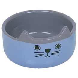 Produktbild von Nobby Katzen Napf Cat Face aus Keramik in Hellblau - 160 ml