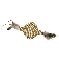 Produktbild von Nobby Katzen-Spielzeug Kreisel mit Rassel, Federn und Catnip aus Sisal