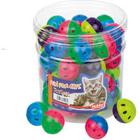Produktbild von Nobby Katzen Spielzeug Set mit 42 bunten Kunststoffbällen