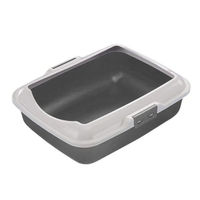 Produktbild von Nobby Katzen Toilettenschale aus Kunststoff grau offen 50 x 40 x 16 cm