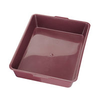 Produktbild von Nobby Katzen Toilettenschale Rot Offene Schalentoilette aus Kunststoff 44 x 31 x 8 cm
