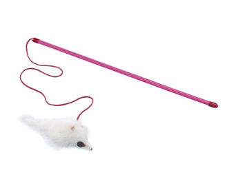 Produktbild von Nobby Katzenangel mit Langhaar-Fellmaus aus Plüsch für Katzen