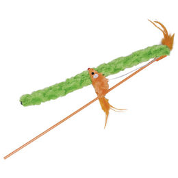 Produktbild von Nobby Katzenangel mit Plüsch-Maus in Grün