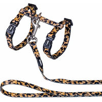 Produktbild von Nobby Katzengarnitur Leopard aus Nylon mit stufenlos verstellbarem Geschirr und Leine
