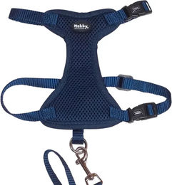 Nobby Katzengarnitur Mesh Blau Leine und Geschirr Größe L-XL – Bild 1 von 2