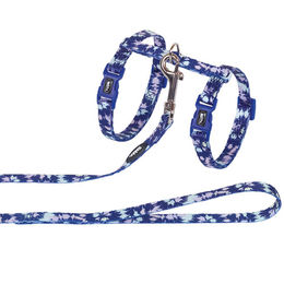 Nobby Katzengarnitur Paintball aus Nylon in Blau Bunt für Katzen – Bild 1 von 2