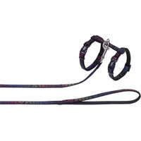 Produktbild von Nobby Katzengarnitur Star Regenbogen Geschirr und Leine verstellbar aus Nylon 15-22 cm