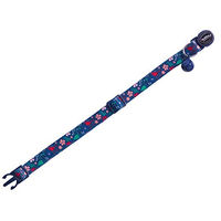 Produktbild von Nobby Katzenhalsband Flower Dark Blue - 1 Stk.