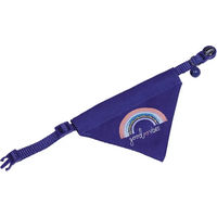 Produktbild von Nobby Katzenhalsband mit Bandana Good Vibes Blau aus Nylon stufenlos verstellbar - 1 Stk.