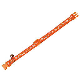 Nobby Katzenhalsband mit Herzmotiv in Orange - 1 Stk. – Bild 1 von 2