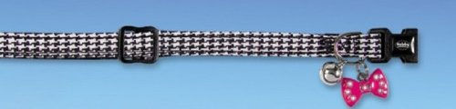 Nobby Katzenhalsband Pepita aus Nylon verstellbar mit Glöckchen 20-32 cm - 1 Stk. – Bild 1 von 4