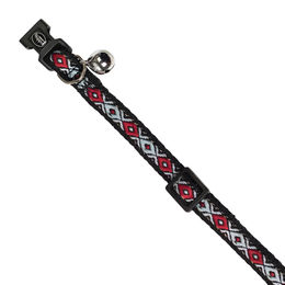 Nobby Katzenhalsband Rhombus schwarz aus Nylon stufenlos verstellbar – Bild 1 von 1