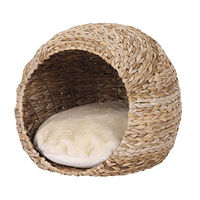 Produktbild von Nobby Katzenhöhle Lasa aus Bananenblatt in Beige und Lila