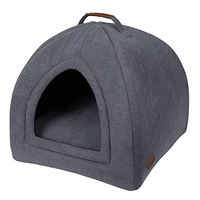 Produktbild von Nobby Katzenhöhle Tiana Navy Blau Grau aus Polyester Größe XS 38 x 38 x 38 cm