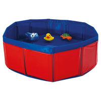 Produktbild von Nobby Katzenpool mit Spielzeug rot/blau Ø 30 cm