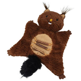 Nobby Katzenspielzeug Eichhörnchen aus Plüsch mit Catnip in Braun – Bild 1 von 3