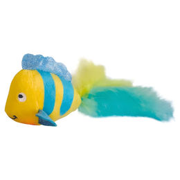 Nobby Katzenspielzeug Fisch aus Plüsch mit Katzenminze und LED Blinklicht – Bild 1 von 2