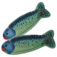 Produktbild von Nobby Katzenspielzeug Forellen aus Stoff mit Catnip 9,5 cm bunt